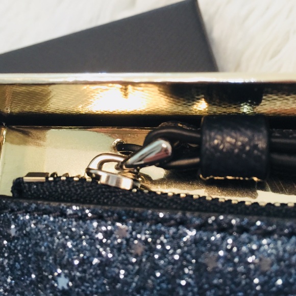 Coach F38641 Midnight Boxed Star Glitter Wristlet - Picture 3 of 5